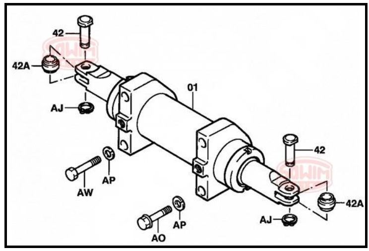 schemat Sworzeń łącznika Toyota 6FGF/FDF