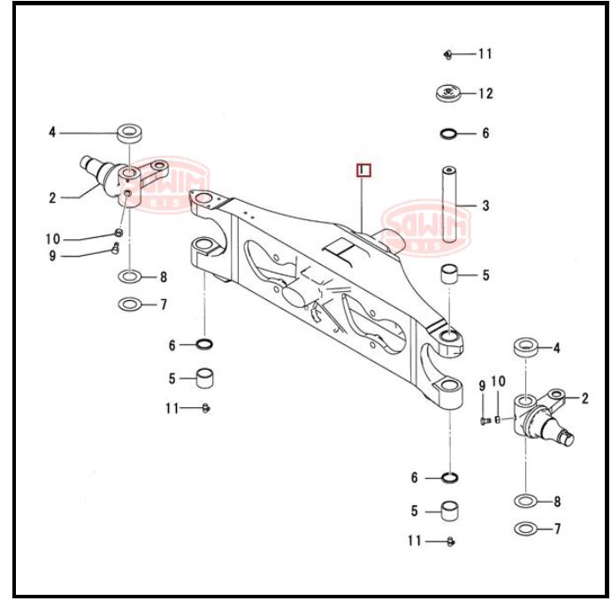 schemat Łożysko igiełkowe Mitsubishi FGN/FDN 10-30