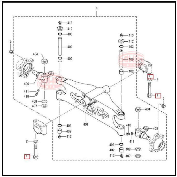 schemat Łożysko oporowe Mitsubishi FGN/FDN 10-30