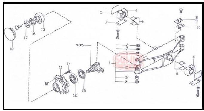 schemat Panewka kołyski Nissan D02